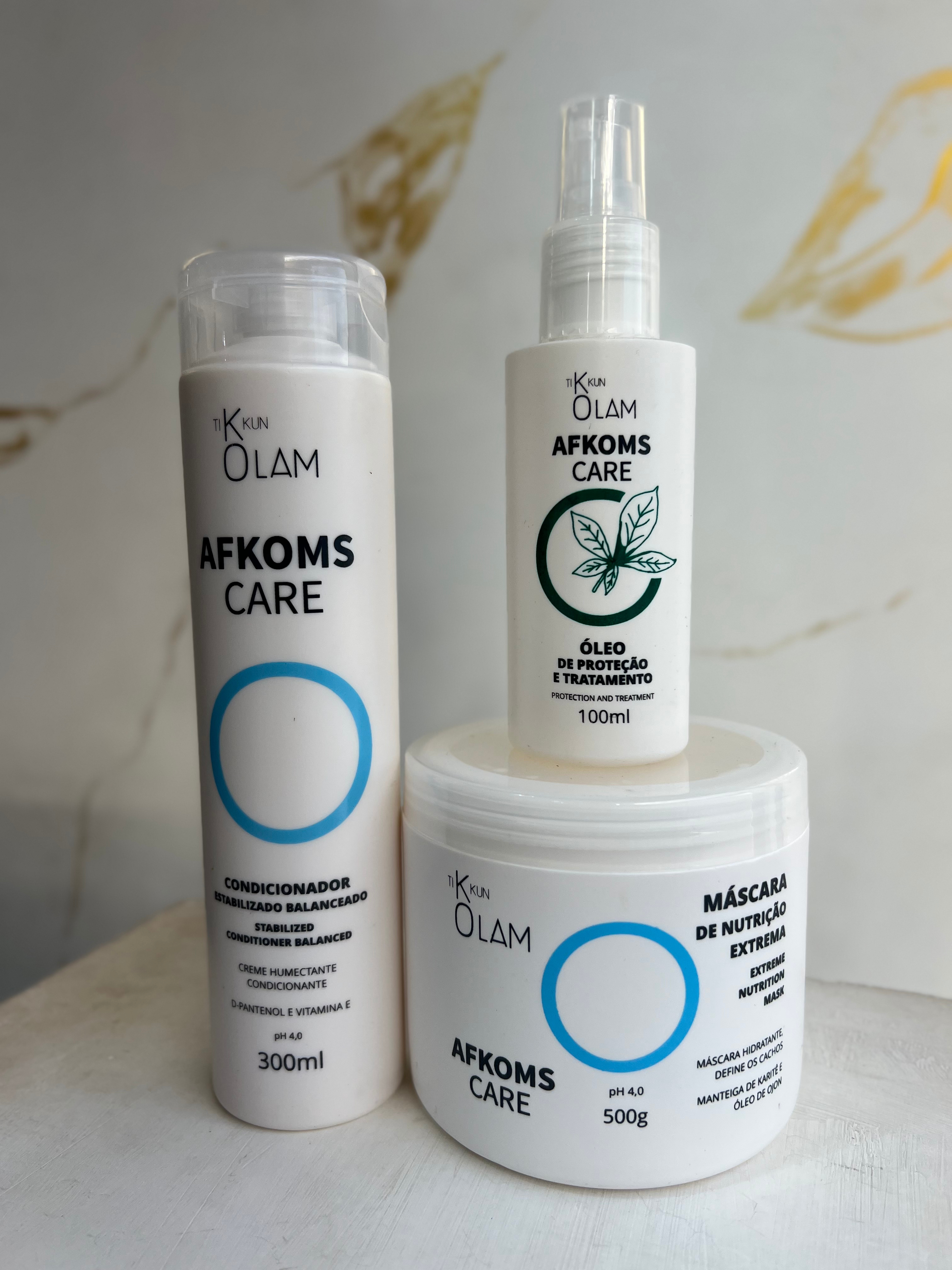 Produtos Tikkun Olam para hidratação e tratamento